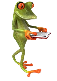 Dessin d'une grenouille lisant un livre - A.R.M Dynamique